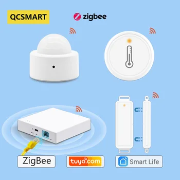 Tuya Zigbee 3.0 Smart Life Bežični gateway Hub Most PIR Senzor temperature i vlažnosti vrata radi sa iobroker Jeedom