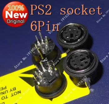 10 kom./lot S terminal mini tip PS2 priključak DIN sjedalo 6P шестиядерное okruglo postolje 180 stupnjeva vertikalno вставная ploča