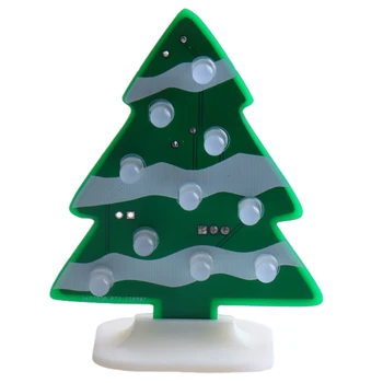 10 Led Božićna Drvca RGB Treperi Set Za Lemljenje Treperi led Dječji Božićni poklon DIY Projekt Elektronike