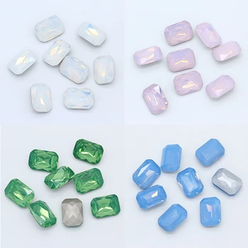 12p 4x6 mm 6x8 mm 8x10 mm 10x14 mm 13x18 mm Osmerokutni opal zašiljeni pre crystal vještački dijamant je Dragi kamen Ukras za nokte izrada nakita perle