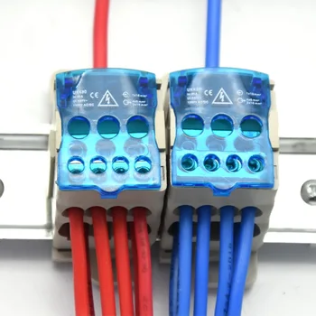 2 KOMADA UKK80A Razdjelnik žica, delim žica, kontakt bakrena žica, razvodna kutija na Din-šinu one in six out