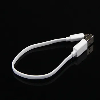 2000 KOM. Mobilni telefon, Micro USB Punjač Kabel 20 cm duljina Ravna Žica za Meko Kratki Bijeli Samsung HTC Xiaomi MOTO Power Bank