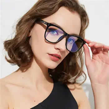 2021 Ženske Prevelike Naočale s Anti-Plavom Svjetlošću, Berba Muške Naočale s Računalnim Zaslonom, Retro Naočale za Ured, Velike Naočale