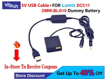 5 U USB Adapter DCC11 DMW-BLG10 BLE9 Lutka Baterija + Rezervne Baterije za telefone Lumix DMC-GF6 GF5 GF3 GF3K GX7 GX9 S6 ZS100 LX100 GX80 GX85