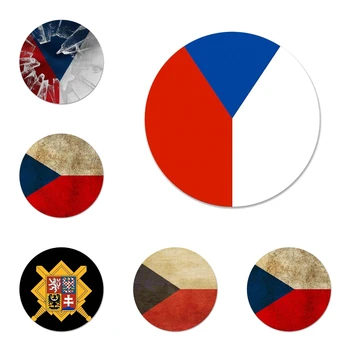 58 mm Zastava Republike Češke Ikone Kulture Igle Ikonu Ukras Broševi Metalne Ikone Za Uređenje Ruksak