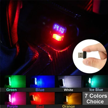 7 Boja Mini USB Svjetlo LED Моделирующий Svjetlo Auto-Difuzno Svjetlo Neonski Unutarnje Svjetlo Auto Ukras USB Sučelje Atmosferski Svjetlo