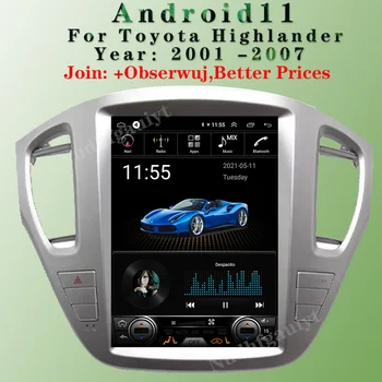 Android 11,0 multimedijalni auto Radio za Toyota Highlander 2001-2007 Stereo player, GPS Navigacija u dash DSP WIFI Bežične carplay