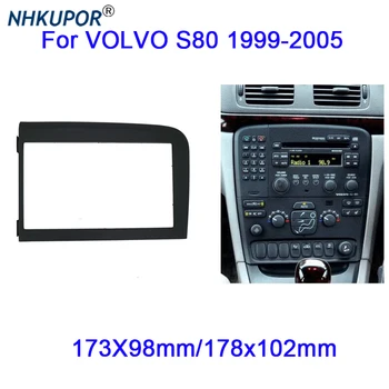 Auto Radio CD DVD Ploča Za VOLVO S80 1999-2005 Dual 2 DIN Stereo Držač Ploča Kontrolna Ploča Završiti Montažna Okvir Kit