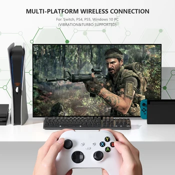 BIGBIG WON PS5 Gamepad Kontroler R100 Pro USB Wireless Bluetooth-kompatibilni Adapter za Windows Switch PS4 i XBOX One S Gamepad