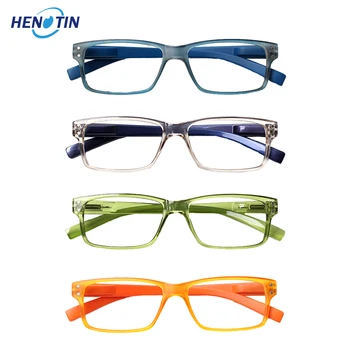 Henotin 4 Pakiranje Naočala Za Čitanje, Bloker Plavo Svjetlo, Muške i Ženske, sa Oprugom Zglobom, Anti-Umor, Anti-UV, računala Naočale, Za Naočale