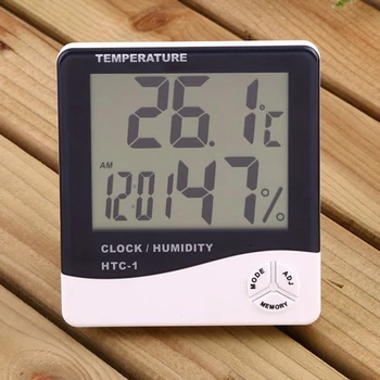 LCD Digitalni Termometar Hygrometer Elektronski regulator Temperature Monitor Mjerač Vlage meteorološke stanice Sat Sobni Sobni Termometar
