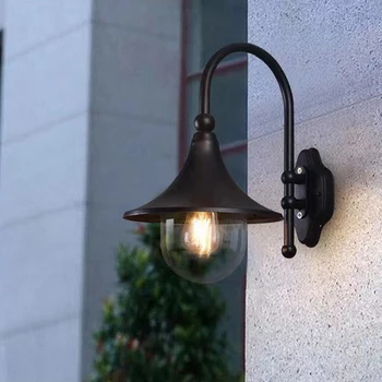 Nove ulične zidne svjetiljke crna jednostavan country garden villa je prolaz balkon hodnik svjetiljke