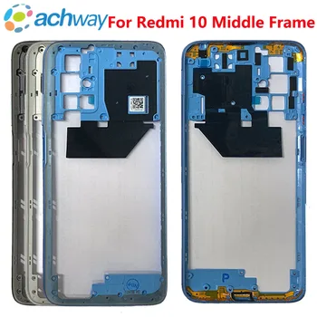 NOVI Muški Za Xiaomi Redmi 10 Prosječna Okvir Ploča Kućišta Okvir LCD Okvir 21061119AG Za Xiaomi Redmi 10 Prosječna Okvir
