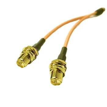 Priključak RP-SMA na 2 штекерам RP-SMA s domaćim RP-SMA, Povezivanje priključni kabel s kika dostupne RG316 15 cm (6
