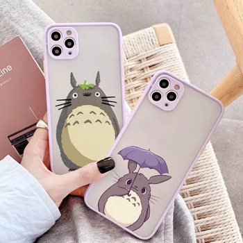 Slatka Anime Totoro Miyazaki Bez Lica Torbica Za Telefon 6s 7 8 plus SE 2020 X XS XR Max 12 mini 11 13 pro max Tvrdi šok-dokaz Torbica