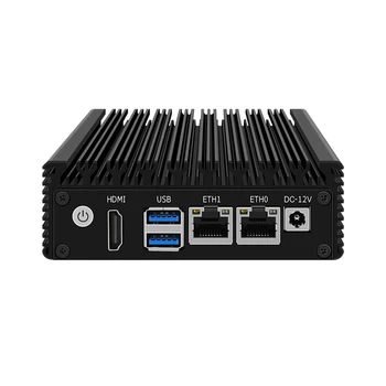 Uređaj firewall Micro, Mini-PC, HUNSN RJ13, Intel Celeron N3050 / N3160/ Pentium N3700, PC-to-router, AES-NI, 2xRealtek RTL8111H LAN, HD