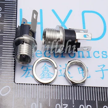 Veleprodaja DC-025M DC025 5,5 mm-2,1 priključak za napajanje istosmjernom strujom s brtvom matice
