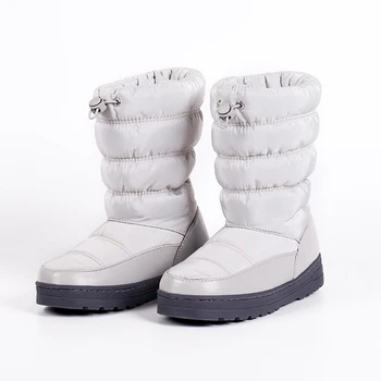 Vodootporne ženske čizme, Svakodnevne toplo pliš zimske cipele Na platformu, Vodootporan Đonovi Cipele, Zimske cipele, ženske cipele do sredine srna