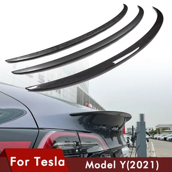 vxvb Za Tesla Model Y Spojler 2021 Pribor Model Y Spojler Od Ovog Karbonskih Vlakana Pribor Mat Sjajni Prtljažniku Automobila Krilo Spojleri