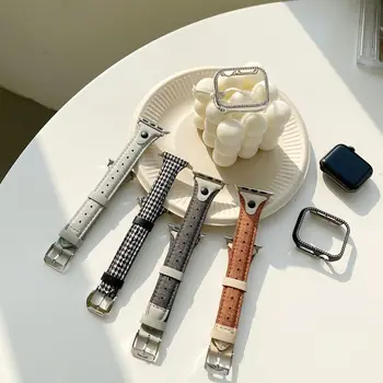 Ženski remen za Apple watch band 44 mm 42 mm Iwatch serie 3 4 5 6 se Za Apple watch remen 40 mm Visokokvalitetna kožna petlja
