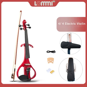ЛОММИ 4/4 Električna Violina Violina je Gudački Instrument Lipa Tiha Violina s Spojnice Kabel Torbica Za Ljubitelje Glazbe Početnike