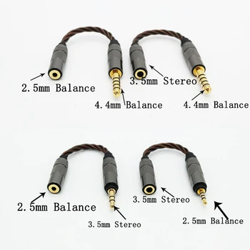 Преобразовательный kabel ravnotežu 3,5 mm do 4,4 mm/2,5 mm audio kabel 2,5 mm do 3,5 mm/2,5 mm do 4,4 mm Kabel adapter Lightning / type-c do 3,5 mm